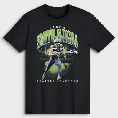 Seattle Seahawks Jaxon Smith-Njigba Black Player Hype T-Shirt