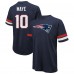 New England Patriots Drake Maye Majestic Threads Navy Oversized T-Shirt
