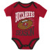 для малыша Tampa Bay Buccaneers Outerstuff First Round Pick 3-Piece Bodysuit Set