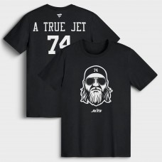 New York Jets Nick Mangold Black True Jet T-Shirt New York Jets Nick Mangold Black True Jet T-Shirt