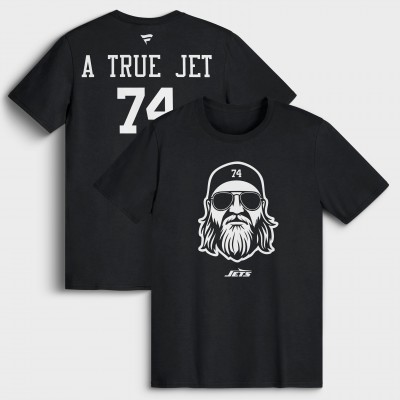 New York Jets Nick Mangold Black True Jet T-Shirt