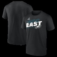 Philadelphia Eagles Black 2025 NFC East Division Champions Conquer T-Shirt