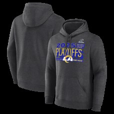 Los Angeles Rams Heather Charcoal 2025 NFL Playoffs Ready Hoodie Los Angeles Rams Heather Charcoal 2025 NFL Playoffs Ready Hoodie