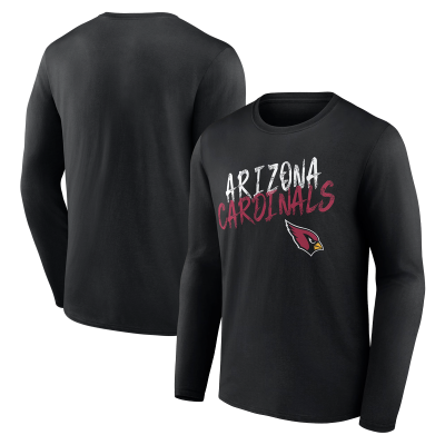 Футболка с длинным рукавом Arizona Cardinals Black Hustle