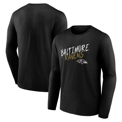 Футболка с длинным рукавом Baltimore Ravens Black Hustle
