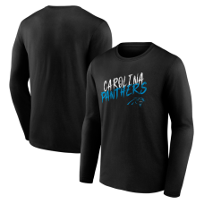 Футболка с длинным рукавом Carolina Panthers Black Hustle