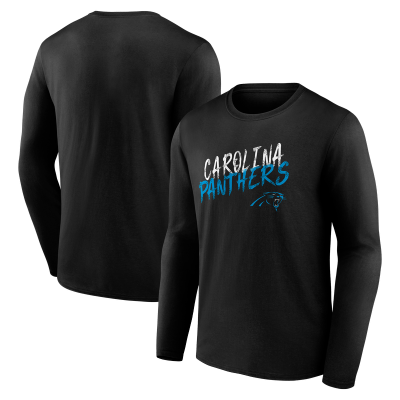 Футболка с длинным рукавом Carolina Panthers Black Hustle