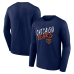 Футболка с длинным рукавом Chicago Bears Navy Hustle Футболка с длинным рукавом Chicago Bears Navy Hustle