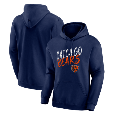 Толстовка Chicago Bears Navy Hustle