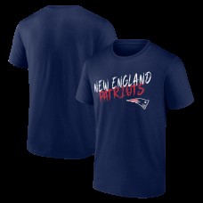 New England Patriots Navy Hustle T-Shirt