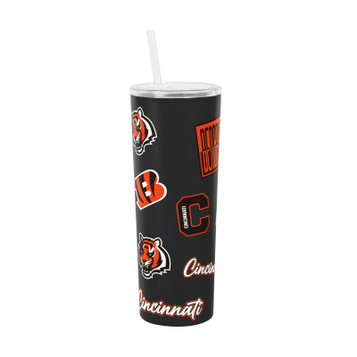 Термос Cincinnati Bengals Logo Brands 30oz Dreamweave Straw