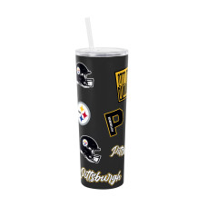 Термос Pittsburgh Steelers Logo Brands 30oz Dreamweave Straw