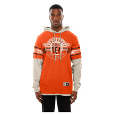 Футболка Cincinnati Bengals New Era Orange Twofer Layered Long Sleeve Hooded Футболка Cincinnati Bengals New Era Orange Twofer Layered Long Sleeve Hooded