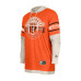Футболка Cincinnati Bengals New Era Orange Twofer Layered Long Sleeve Hooded