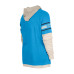 Футболка Carolina Panthers New Era Blue Twofer Layered Long Sleeve Hooded