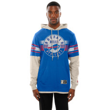 Футболка Buffalo Bills New Era Royal Twofer Layered Long Sleeve Hooded