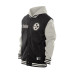 Толстовка Pittsburgh Steelers New Era Black/Gray Full-Snap Fleece Jacket