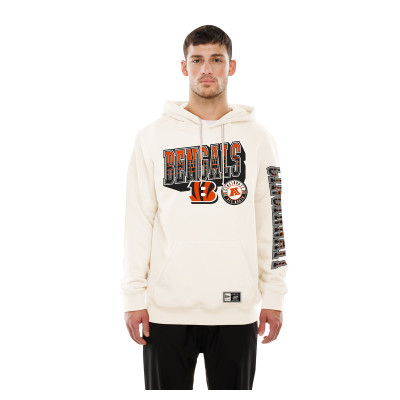 Толстовка Cincinnati Bengals New Era Cream Dune Dust