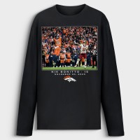 Denver Broncos Nik Bonitto Black NFL Flash Features Week 13 Long Sleeve T-Shirt