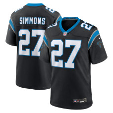 Джерси Carolina Panthers Isaiah Simmons Nike Black Team Game Джерси Carolina Panthers Isaiah Simmons Nike Black Team Game