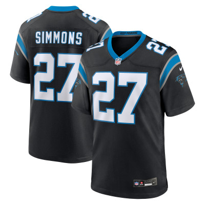 Джерси Carolina Panthers Isaiah Simmons Nike Black Team Game
