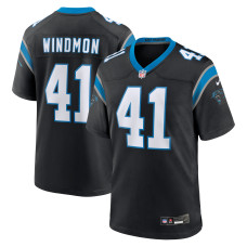 Джерси Carolina Panthers Jacoby Windmon Nike Black Team Game Джерси Carolina Panthers Jacoby Windmon Nike Black Team Game