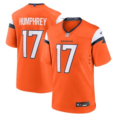 Denver Broncos LilJordan Humphrey Nike Orange Team Game Jersey