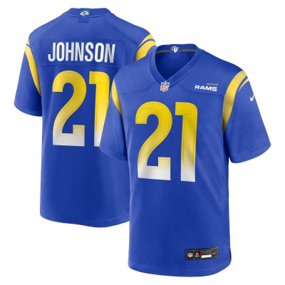 Los Angeles Rams Alex Johnson Nike Royal Team Game Jersey