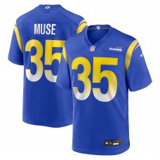 Los Angeles Rams Nick Muse Nike Royal Team Game Jersey Los Angeles Rams Nick Muse Nike Royal Team Game Jersey