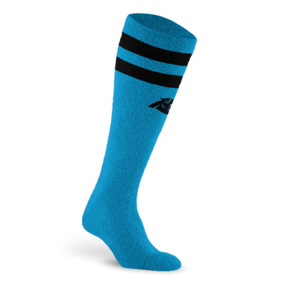 Носки Unisex Carolina Panthers PRO Compression Cozy Feather Varsity Stripe Over-the-Calf Light Graduated Compression