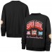 Женская Stoney Clover Lane x 47 Black Super Bowl LX Field Foundation Fleece Crewneck Sweatshirt