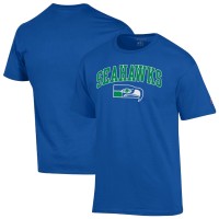 Seattle Seahawks Champion Royal Arch Over Logo T-Shirt