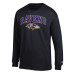 Футболка с длинным рукавом Baltimore Ravens Champion Black Arch Over Logo