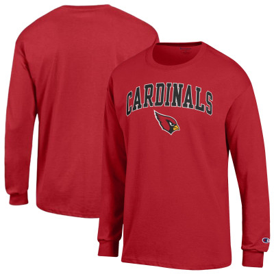 Футболка с длинным рукавом Arizona Cardinals Champion Cardinal Arch Over Logo