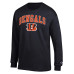 Футболка с длинным рукавом Cincinnati Bengals Champion Black Arch Over Logo