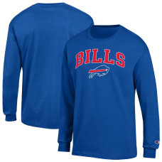 Футболка с длинным рукавом Buffalo Bills Champion Royal Arch Over Logo Футболка с длинным рукавом Buffalo Bills Champion Royal Arch Over Logo