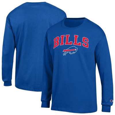 Футболка с длинным рукавом Buffalo Bills Champion Royal Arch Over Logo