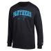 Футболка с длинным рукавом Carolina Panthers Champion Black Arch Over Logo