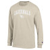 Футболка с длинным рукавом Arizona Cardinals Champion Heather Oatmeal White Ink Jersey