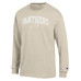 Футболка с длинным рукавом Carolina Panthers Champion Heather Oatmeal White Ink Jersey
