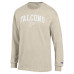 Футболка с длинным рукавом Atlanta Falcons Champion Heather Oatmeal White Ink Jersey