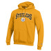 Толстовка Pittsburgh Steelers Champion Gold Powerblend Arch over Logo