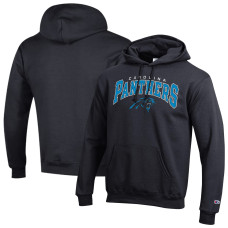 Толстовка Carolina Panthers Champion Black Powerblend Arch over Logo Толстовка Carolina Panthers Champion Black Powerblend Arch over Logo