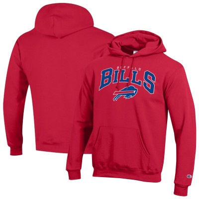 Толстовка Buffalo Bills Champion Red Powerblend Arch over Logo