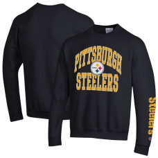 Свитшот Pittsburgh Steelers Champion Black Powerblend Fleece Свитшот Pittsburgh Steelers Champion Black Powerblend Fleece