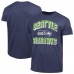 Seattle Seahawks Champion Heather College Navy Ultimate Tri-Blend T-Shirt