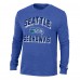 Seattle Seahawks Champion Heather Royal Ultimate Tri-Blend Long Sleeve T-Shirt