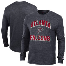 Футболка с длинным рукавом Atlanta Falcons Champion Heather Black Ultimate Tri-Blend Футболка с длинным рукавом Atlanta Falcons Champion Heather Black Ultimate Tri-Blend