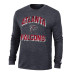 Футболка с длинным рукавом Atlanta Falcons Champion Heather Black Ultimate Tri-Blend