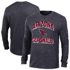 Футболка с длинным рукавом Arizona Cardinals Champion Heather Black Ultimate Tri-Blend Футболка с длинным рукавом Arizona Cardinals Champion Heather Black Ultimate Tri-Blend